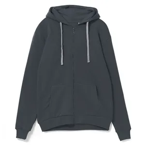 Толстовка на молнии с капюшоном Siverga, темно-серая (графит) заказать онлайн со своим дизайном в РПК КБ с доставкой и скидками