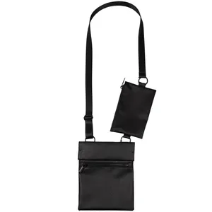 Сумка через плечо ringLink с отстегивающимся органайзером, черная заказать онлайн со своим дизайном в РПК КБ с доставкой и скидками