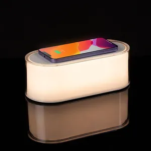 Станция беспроводной зарядки с подсветкой Laconic, белая заказать онлайн со своим дизайном в РПК КБ с доставкой и скидками