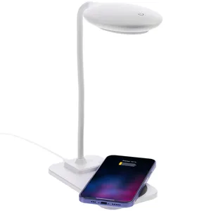 Настольная лампа с беспроводной зарядкой Modicum, белая заказать онлайн со своим дизайном в РПК КБ с доставкой и скидками