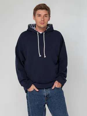 Худи унисекс оверсайз Seamark, темно-синее заказать онлайн со своим дизайном в РПК КБ с доставкой и скидками