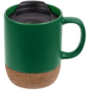 Кружка с пробковой подставкой Corky Walk, зеленая заказать онлайн со своим дизайном в РПК КБ с доставкой и скидками