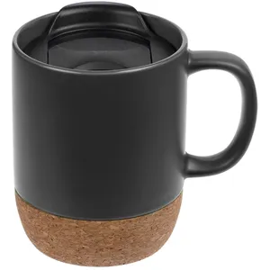 Кружка с пробковой подставкой Corky Walk, серая заказать онлайн со своим дизайном в РПК КБ с доставкой и скидками