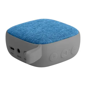 Беспроводная колонка Chubby, серая с голубым заказать онлайн со своим дизайном в РПК КБ с доставкой и скидками