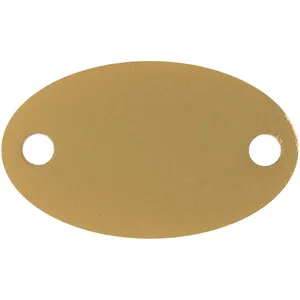 Шильдик металлический Alfa Oval, золотистый заказать онлайн со своим дизайном в РПК КБ с доставкой и скидками