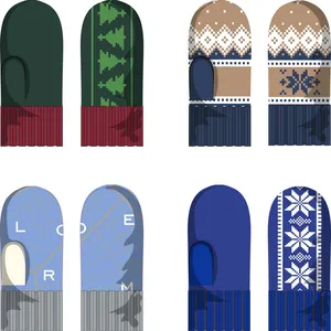 Варежки Joyful на заказ, полушерсть заказать онлайн со своим дизайном в РПК КБ с доставкой и скидками