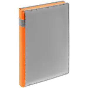 Ежедневник Spain Shall на заказ, недатированный, серый с оранжевым заказать онлайн со своим дизайном в РПК КБ с доставкой и скидками