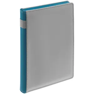 Ежедневник Spain Shall на заказ, недатированный, серый с бирюзовым заказать онлайн со своим дизайном в РПК КБ с доставкой и скидками