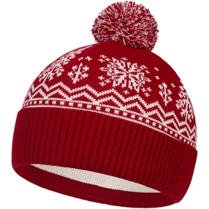 Шапка Elnik, красная с молочно-белым заказать онлайн со своим дизайном в РПК КБ с доставкой и скидками