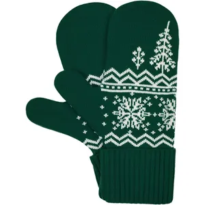 Варежки Elnik, зеленые с молочно-белым заказать онлайн со своим дизайном в РПК КБ с доставкой и скидками