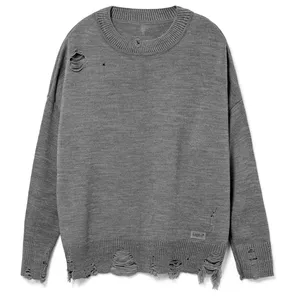 Заказать Джемпер оверсайз унисекс Grunge, серый, размер L/XL с доставкой и скидками