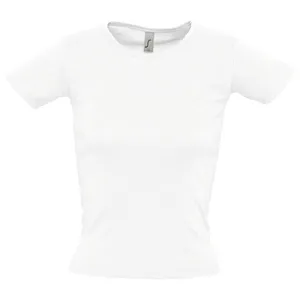 Футболка женская с круглым вырезом Lady 220 белая заказать онлайн со своим дизайном в РПК КБ с доставкой и скидками