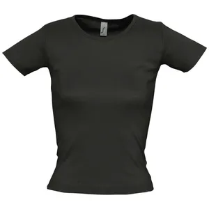 Футболка женская с круглым вырезом Lady 220 черная заказать онлайн со своим дизайном в РПК КБ с доставкой и скидками