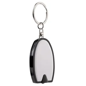 Брелок-фонарик Vivid, ver.2, белый с черным заказать онлайн со своим дизайном в РПК КБ с доставкой и скидками