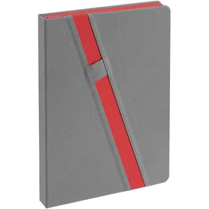 Ежедневник Rubikon на заказ, недатированный серо-красный заказать онлайн со своим дизайном в РПК КБ с доставкой и скидками