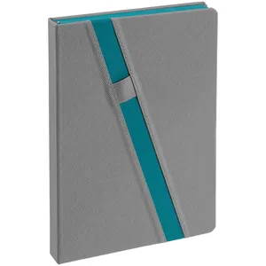 Ежедневник Rubikon на заказ, недатированный серо-бирюзовый заказать онлайн со своим дизайном в РПК КБ с доставкой и скидками