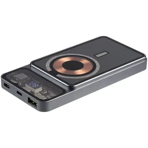 Магнитный беспроводной аккумулятор Cooper Prime 10000 мАч, темно-серый заказать онлайн со своим дизайном в РПК КБ с доставкой и скидками