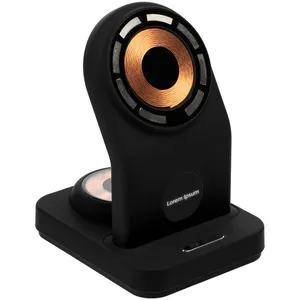 Зарядная станция с подсветкой Cooper Duo, черная заказать онлайн со своим дизайном в РПК КБ с доставкой и скидками