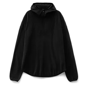 Заказать Анорак флисовый унисекс Fliska, черный, размер XL/XXL с доставкой и скидками
