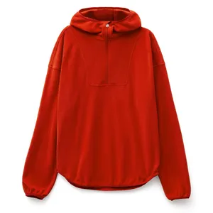 Анорак флисовый унисекс Fliska, красный заказать онлайн со своим дизайном в РПК КБ с доставкой и скидками