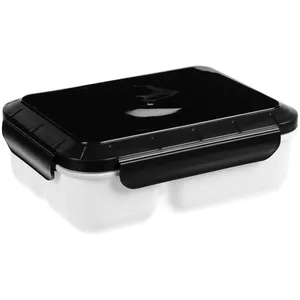 Ланчбокс Cibus с аккумулятором холода, белый с черным заказать онлайн со своим дизайном в РПК КБ с доставкой и скидками