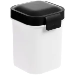 Ланчбокс для снеков Lunch Crunch, белый с черным заказать онлайн со своим дизайном в РПК КБ с доставкой и скидками