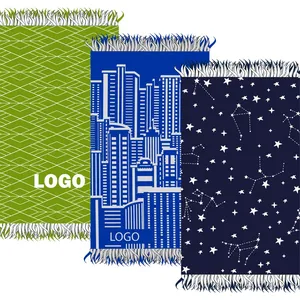 Плед с бахромой на заказ Tricksy Net, 2 цвета, S, акрил заказать онлайн со своим дизайном в РПК КБ с доставкой и скидками