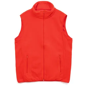 Жилет флисовый унисекс Nesse, красный заказать онлайн со своим дизайном в РПК КБ с доставкой и скидками