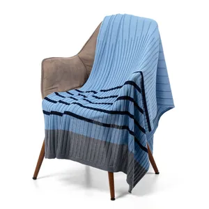 Плед Friolenta, синий с голубым заказать онлайн со своим дизайном в РПК КБ с доставкой и скидками