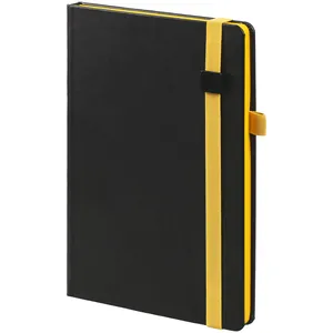 Ежедневник Ton Black, недатированный, черный с желтым заказать онлайн со своим дизайном в РПК КБ с доставкой и скидками