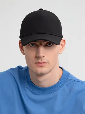 Бейсболка Kosmos, черная заказать онлайн со своим дизайном в РПК КБ с доставкой и скидками