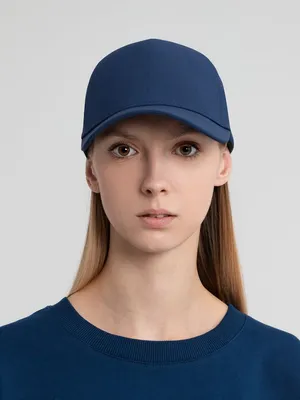 Бейсболка Kosmos, темно-синяя заказать онлайн со своим дизайном в РПК КБ с доставкой и скидками