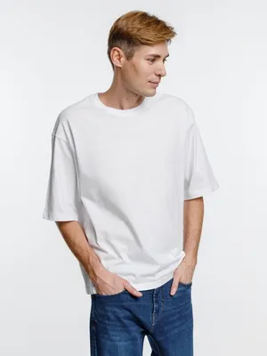 Футболка оверсайз унисекс Base Space, белая заказать онлайн со своим дизайном в РПК КБ с доставкой и скидками