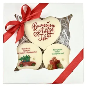 Набор печенья «Новогодние пожелания» заказать онлайн со своим дизайном в РПК КБ с доставкой и скидками