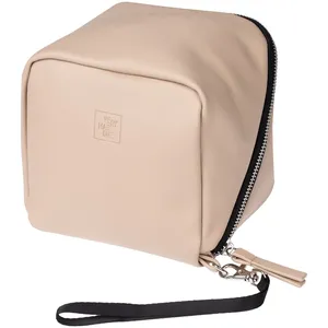 Дорожная косметичка Cubo, бежевая с логотипом заказать онлайн со своим дизайном в РПК КБ с доставкой и скидками