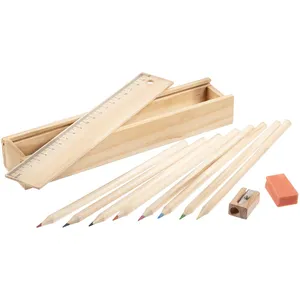 Набор цветных карандашей Spasso в деревянном пенале заказать онлайн со своим дизайном в РПК КБ с доставкой и скидками