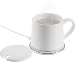 Кружка с подогревом и беспроводной зарядкой dualBase ver. 2.0 Matt, белая заказать онлайн со своим дизайном в РПК КБ с доставкой и скидками
