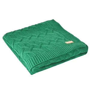 Плед Vermont, зеленый заказать онлайн со своим дизайном в РПК КБ с доставкой и скидками