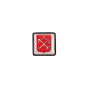 Шильдик на резинку с наклейкой «Санкт-Петербург», черный заказать онлайн со своим дизайном в РПК КБ с доставкой и скидками