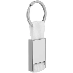 Брелок Stropp с тканевой вставкой, белый заказать онлайн со своим дизайном в РПК КБ с доставкой и скидками