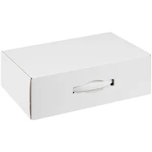Коробка Matter Light, белая, с белой ручкой заказать онлайн со своим дизайном в РПК КБ с доставкой и скидками