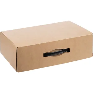 Коробка Matter Light, крафт с черной ручкой заказать онлайн со своим дизайном в РПК КБ с доставкой и скидками