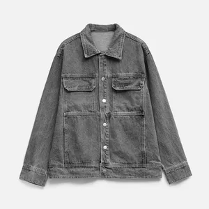 Заказать Куртка джинсовая O2, серая, размер 3XL/4XL с доставкой и скидками