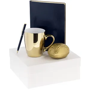 Набор Think Big, синий с золотистым заказать онлайн со своим дизайном в РПК КБ с доставкой и скидками