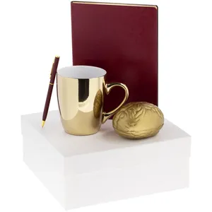 Набор Think Big, бордовый с золотистым заказать онлайн со своим дизайном в РПК КБ с доставкой и скидками