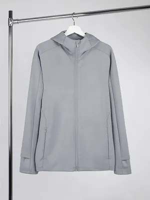 Куртка с капюшоном унисекс Begi, серая заказать онлайн со своим дизайном в РПК КБ с доставкой и скидками