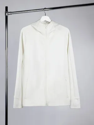 Куртка с капюшоном унисекс Begi, молочно-белая заказать онлайн со своим дизайном в РПК КБ с доставкой и скидками