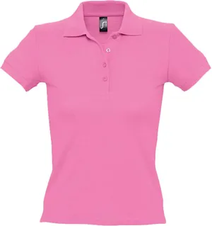 Рубашка поло женская People 210, «розовая орхидея» заказать онлайн со своим дизайном в РПК КБ с доставкой и скидками