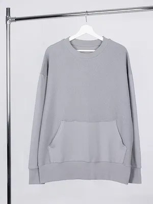 Свитшот оверсайз унисекс Vozduh, светло-серый заказать онлайн со своим дизайном в РПК КБ с доставкой и скидками