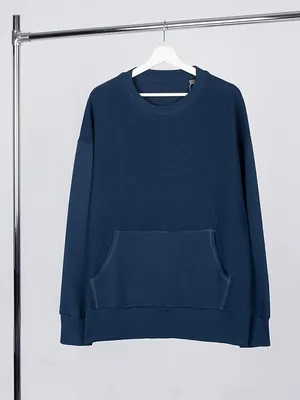 Свитшот оверсайз унисекс Vozduh, темно-синий заказать онлайн со своим дизайном в РПК КБ с доставкой и скидками